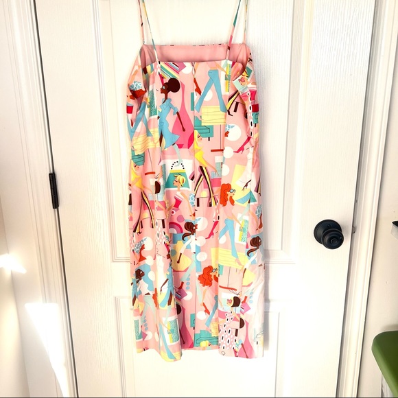 Unique JANIQUE by KOUROSH Feminine Power Retro Empire Waist Dress—SZ. 4 - Picture 8 of 11